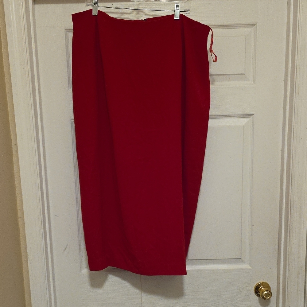 George Classic Red A-Line Skirt